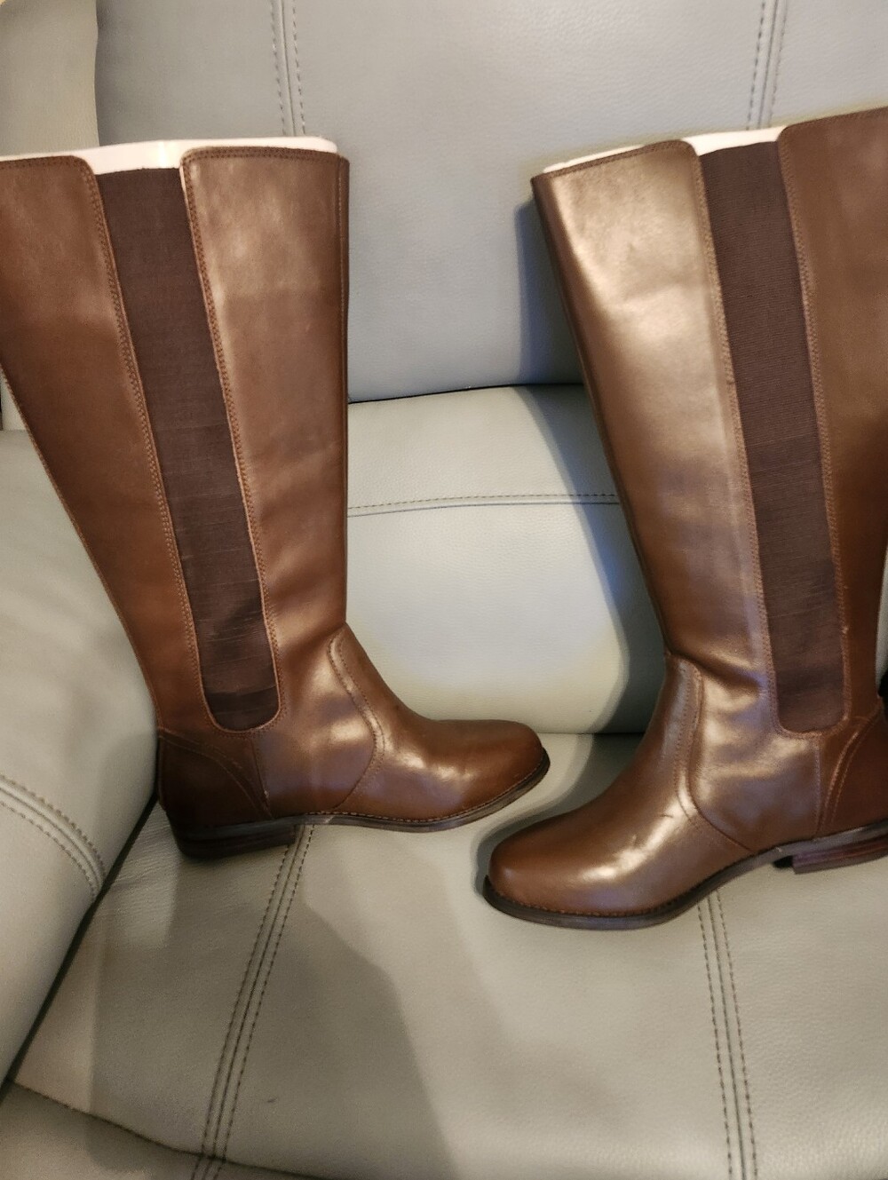 Lane Bryant Classic Brown Leather Knee-High Women's Boots
